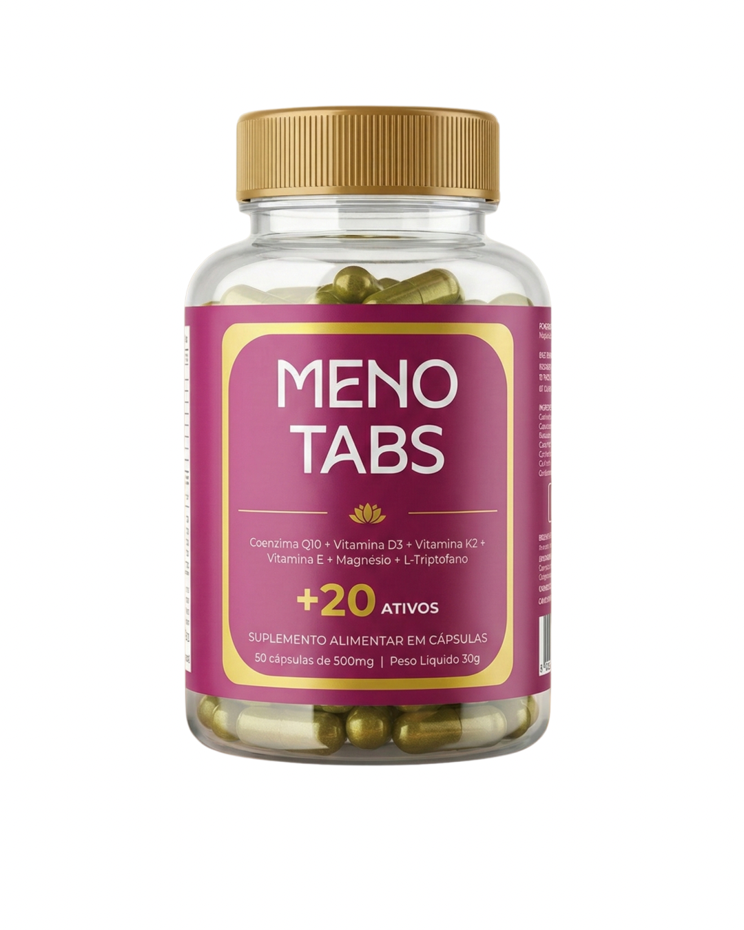 Menotabs - suplemento multi-ativo para mulheres na perimenopausa